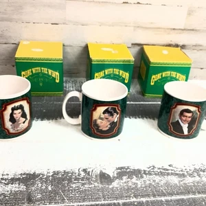 1989 Gone With The Wind, Heirloom Tradition Mug Scarlett O'Hara w/Box set of 3 - Picture 1 of 11