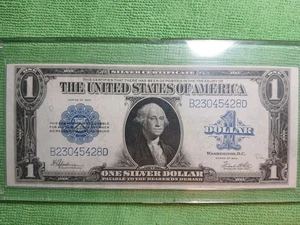 1923 $1 Dollar Silver Certificate Horse Blanket Blue Seal Very Nice bill - Picture 1 of 24