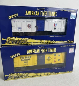 American Flyer 6-48836 Boy Scouts & 6-48835 Cub Scouts Box Cars / NUOVO in SCATOLE - Foto 1 di 7
