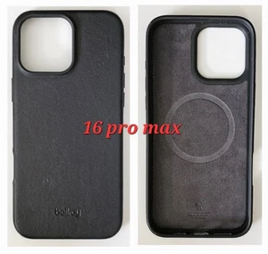 Bellroy - iPhone 16 Pro Max Leder Handyhülle - Schwarz - Bild 1 von 4