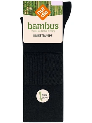 Nur Die 1 Paar Damen Viskose Kniestrümpfe Aus Bambus Farbstabil Komfor - Bild 1 von 4