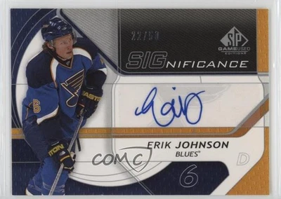 2008-09 SP Game Used Edition SIGnificance /50 Erik Johnson #SIG-EJ Auto - Image 1 of 2
