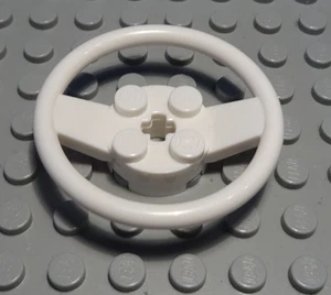 LEGO Steering Wheel 5x5 White - Picture 1 of 1