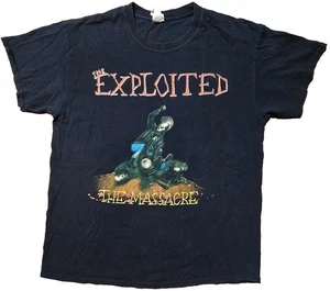 Camicia The Exploited Band The Massacre Large Hardcore Street Punk Thrash Metal - Foto 1 di 8