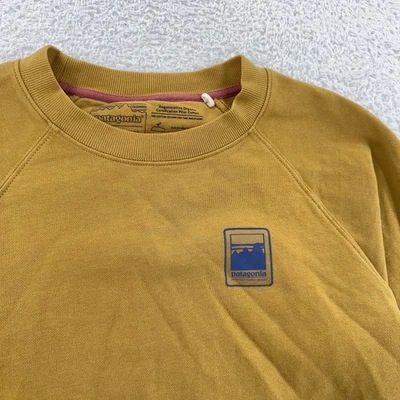 Sudadera Patagonia Calce Regular Mujer M Alpine Icon Amarillo Mostaza Pullover Foto 1 de 4