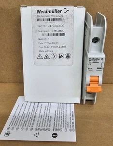 Weidmuller BR1C3UC 2477840000 Circuit Breaker Thermal Magnetic - Picture 1 of 7