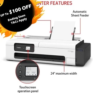 Canon imagePROGRAF TC-20 A1/24" 4 Colour Graphics Large Format Desktop Printer - Picture 1 of 6