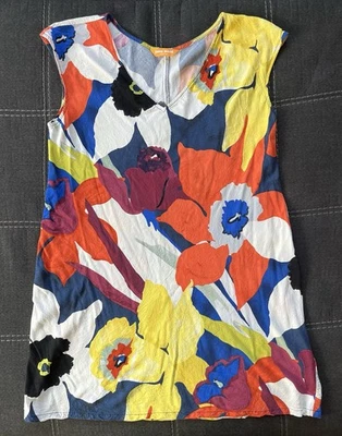 Jams World Honolulu Bamboo Orchid Sleeveless Dress W309-BAOR XL Floral Pattern - Image 1 of 4