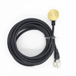 NMO Antenna MOUNT 3/8 to 3/4 HOLE 16.4 feet RG58 Cable UHF PL-259 Male Ham Radio - Picture 1 of 4