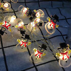Christmas Tree Led String Lights Snowman Santa Hanging Fairy Lamp Home Decor