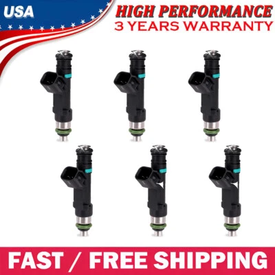 6PCS Fuel Injector For Dodge Grand Caravan 3.3L V6 2008 2009 2010 3.8L V6 - Imagem 1 de 4