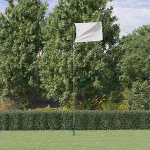 Teleskop-Fahnenmast Silbern 5,55 m Aluminium - Bild 1 von 5