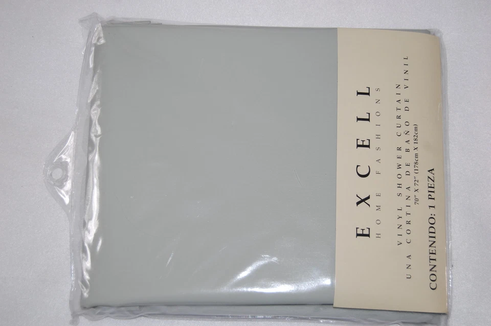 Виниловая занавеска для душа 70x72 EXCELL ДОМАШНЯЯ МОДА светло-зеленая SAGE - Изображение 1 из 1