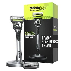 Gillette Mens Razor with Exfoliating Bar by GilletteLabs Shaving Kit for Men ... - Picture 1 of 10