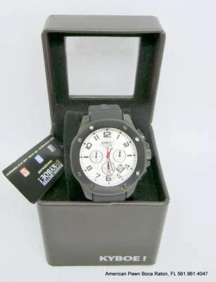 KYBOE! Giant 48 Chrono  Watch Black case Black Silicone strap - Image 1 of 4