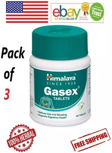 3 x Himalaya Gasex (300 Tabs) Improves Digestion & Metabolism - Picture 1 of 2