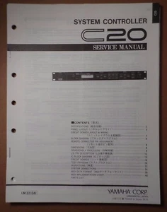 Original Yamaha C20 System Controller SERVICE Manual - Picture 1 of 4
