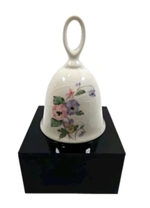 Vintage Russ Bell Floral Small H 4.75" Porcelain No. 4931 Home Decor Collectible - Picture 1 of 11