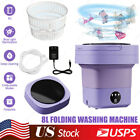 8L Portable Washing Machine Mini Washer Foldable Washer and Spin Dryer Small US