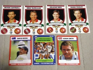 Lot (7) Cricket Cards - Peters Queensland Sheffield Shield - Stimorol - Smith + - Picture 1 of 2