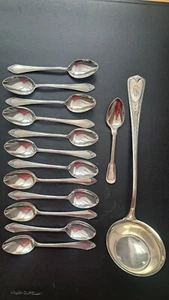 Silberbesteck alt 14-teilig Konvolut - Bild 1 von 5