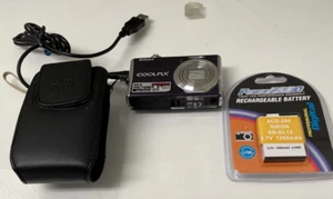 Nikon COOLPIX S620 Purple 12.2MP Digital Camera w/ Case, USB Cord & New Battery - Picture 1 of 7