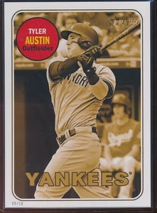 2018 Topps Heritage High Number Tyler Austin 5x7 Gold Action Image /10 - Picture 1 of 1