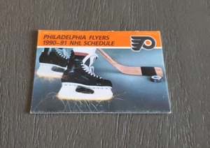 1990/91 NHL Philadelphia Flyers Pocket Schedule - Picture 1 of 2