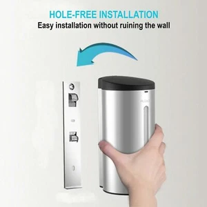 AIKE AK1205 SOAP DISPENSER A MURO AUTOMATICO SAPONE GEL Polished - Picture 1 of 4