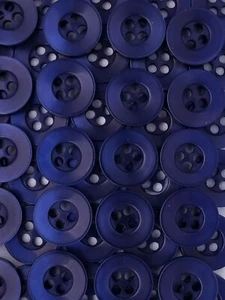 TALLA 20L - 1/2", BOTÓN CAMISA, AZUL MARINO, 1 DOCENA, ACABADO BRILLANTE, ENVÍO GRATUITO EE. UU. - Imagen 1 de 1