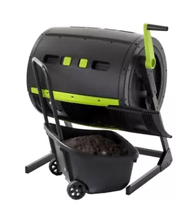 Maze Outdoor Compost Dual Tumbler Bin 245lt with Cart - Picture 1 of 6