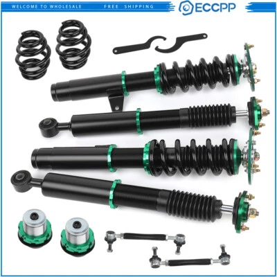 Kit de suspensión Coilovers para BMW E46 Serie 3 1998-2006 Amortiguador Puntal Ajustable Altura Foto 1 de 4
