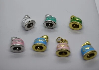 Ciondolo Argento CAMPANA SMALTATA ZIRCONI BIANCHI MM 12X14 EXPLOIT - Immagine 1 di 3