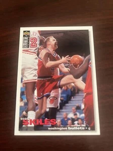1995-96 Collectors Choice Scott Skiles #228 Washington Bullets Michigan State - Picture 1 of 1