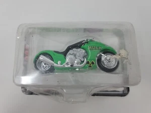 Maisto Marvel Motorcycle Collection The Incredible Hulk Blue Speed Green Series3 - Imagen 1 de 16