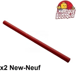 Lego 2X Hose Rigid Tube 3Mm D.8L / 6.4Cm Red 75C08 New - Picture 1 of 1