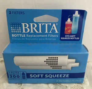 Genuine BRITA Water Bottle Soft Squeeze Replacement Filters 2 Pack - Picture 1 of 7