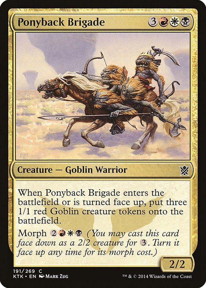 Khans of Tarkir Ponyback Brigade MTG Magic the Gathering NM - Image 1 of 1