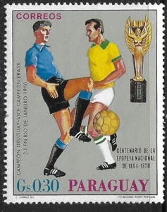 1969 PARAGUAY FOOTBALL MONDIAL #1193đ„SOCCER đ„MNH**OG VF - Photo 1/1