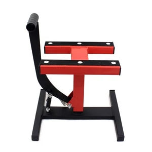 Soporte elevador ajustable universal de acero bicicleta motocicleta 300 kg carga rojo - Imagen 1 de 12