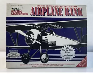 RACING CHAMPIONS JEFF GORDON DRUCKGUSS STERLINGSILBER PLATTIERT FLUGZEUG BANK LTD - Bild 1 von 8