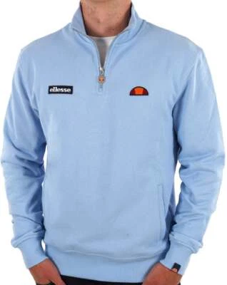 Ellesse 1/4 Zip Sweat Light Blue - Image 1 of 4