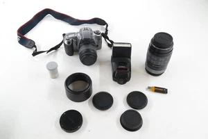 Canon EOS Rebel G II 35mm SLR Film Camera EF 35-80mm f/4-5.6 III Lens & More - Picture 1 of 5