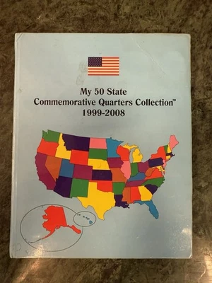 50 State Quarters Collection Album 1999–2008 – 48 Coins (Missing Utah & Oklahoma - Image 1 of 4