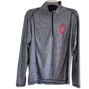 Cleveland Guardians Blue Antigua 1/4 Zip Pullover Men's Size XL Embroidered Logo - Picture 1 of 14