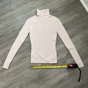 Suéter Gap Mujer Talla XS Rosa Acanalado Cuello Alto 100% Algodón De Colección Manga Larga - Imagen 1 de 6
