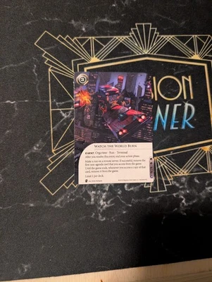 Android Netrunner Promo Magnum Opus Worlds 2018: Watch The World Burn - Image 1 of 2