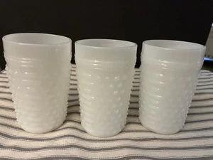 3 Vintage Hobnail Anchor Hocking Gläser - Bild 1 von 5