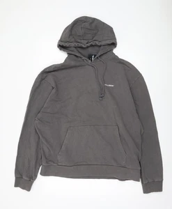 COLLUSION Men's Grey Pullover Hoodie, Regular Fit - Picture 1 of 12