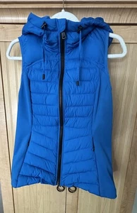 Bernardo Puffer Vest Hooded Lightweight Bright Blue Size Medium - Picture 1 of 5